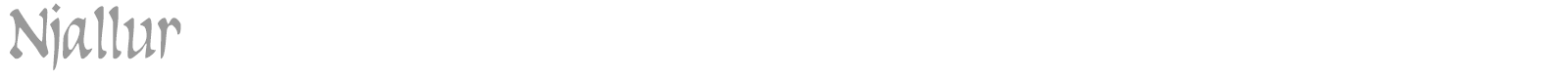 Njallur font preview