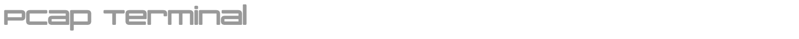 PCap Terminal font preview