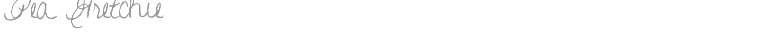 Pea Gretchie font preview
