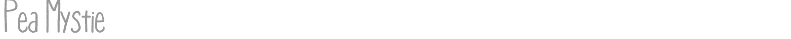 Pea Mystie font preview