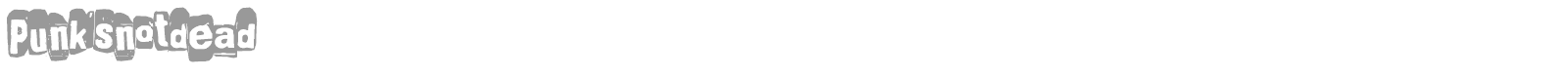 Punk's not dead font preview