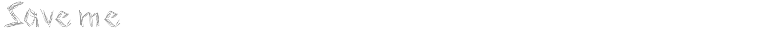 Save me font preview