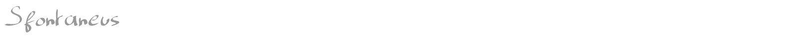 Sfontaneus font preview
