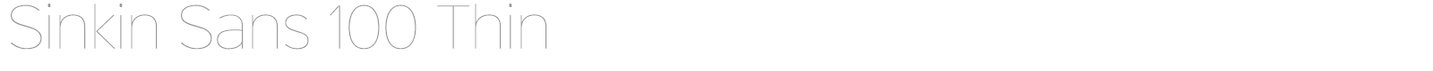 Sinkin Sans Family font preview