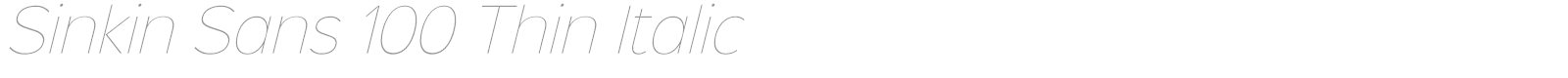 Sinkin Sans Family font preview