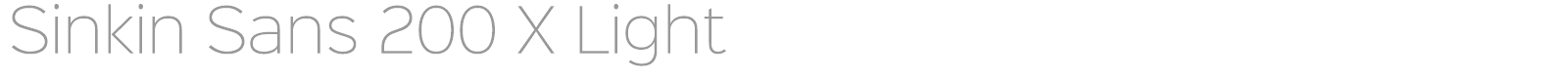 Sinkin Sans Family font preview