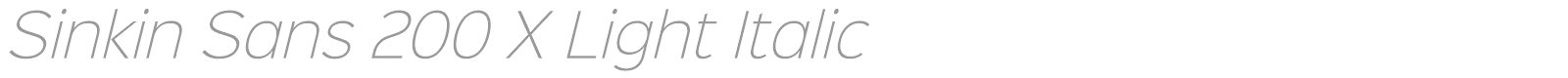 Sinkin Sans Family font preview