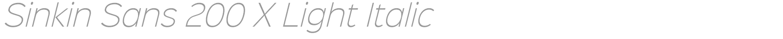 Sinkin Sans Family font preview