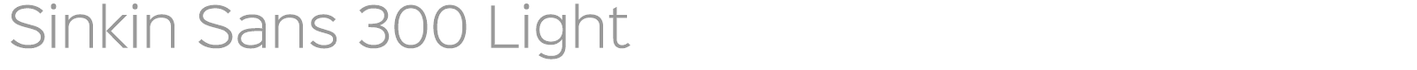 Sinkin Sans Family font preview