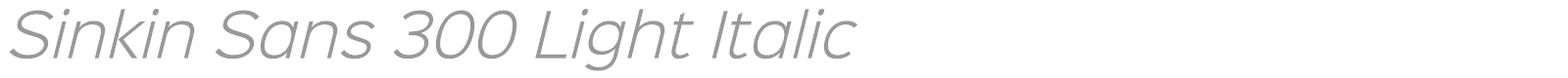 Sinkin Sans Family font preview
