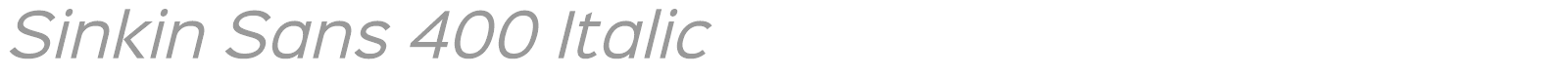 Sinkin Sans Family font preview