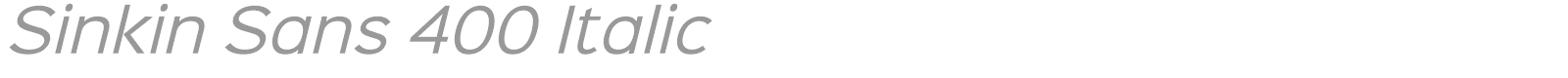 Sinkin Sans Family font preview