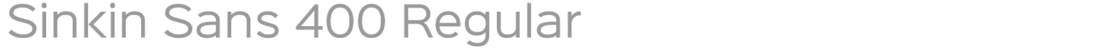 Sinkin Sans Family font preview