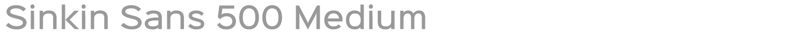Sinkin Sans Family font preview