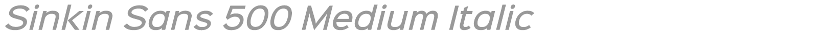 Sinkin Sans Family font preview