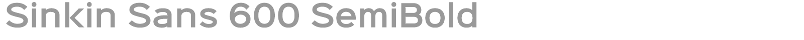 Sinkin Sans Family font preview