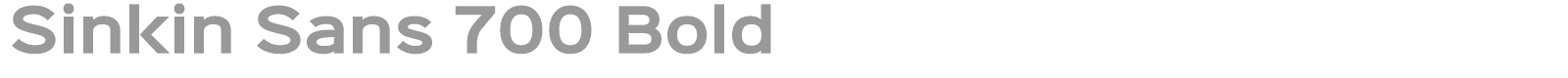 Sinkin Sans Family font preview