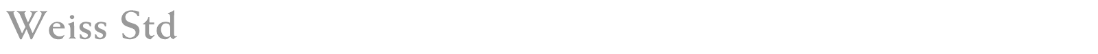 Weiss Std font preview
