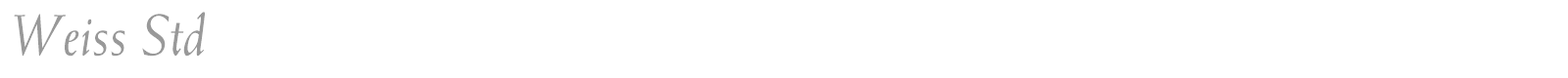 Weiss Std font preview