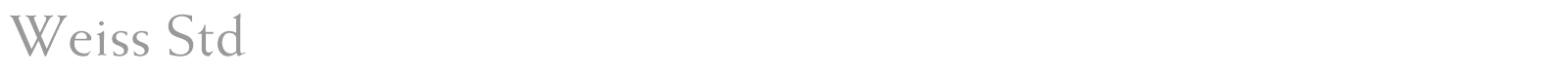 Weiss Std font preview