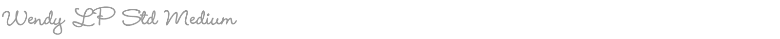 Wendy LP Std font preview
