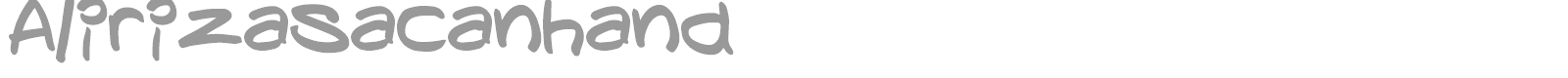 Alirizasacanhand font preview