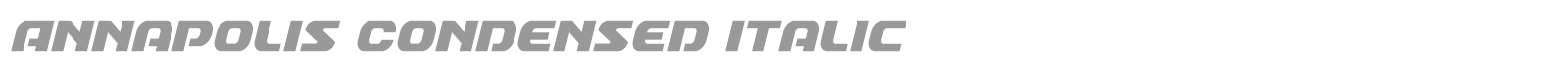 Annapolis Super-Italic font preview