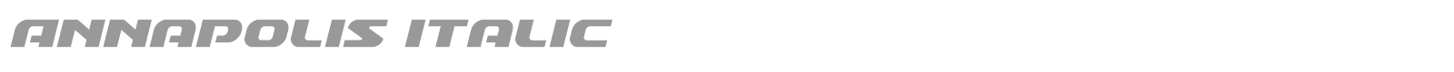 Annapolis Super-Italic font preview
