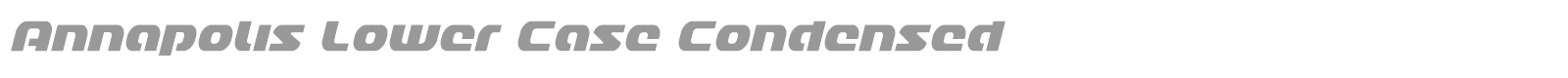 Annapolis Super-Italic font preview