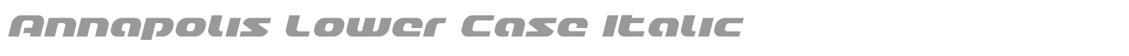 Annapolis Super-Italic font preview