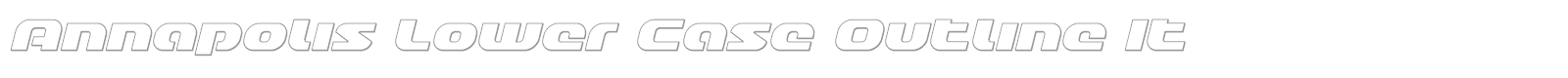 Annapolis Super-Italic font preview