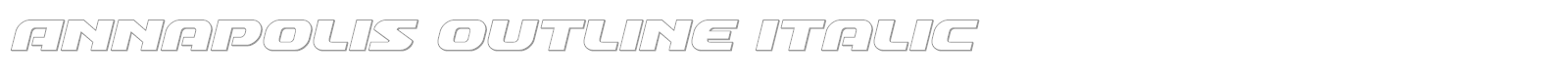 Annapolis Super-Italic font preview