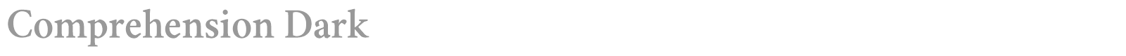 Comprehension font preview