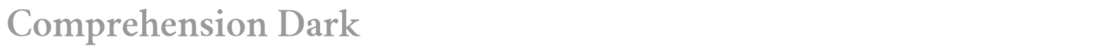 Comprehension font preview
