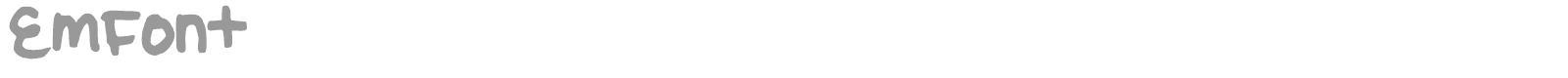 EmFont font preview