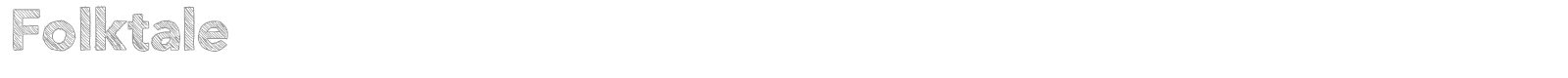 Folktale font preview