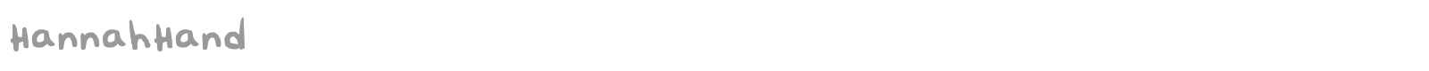 HannahHand font preview