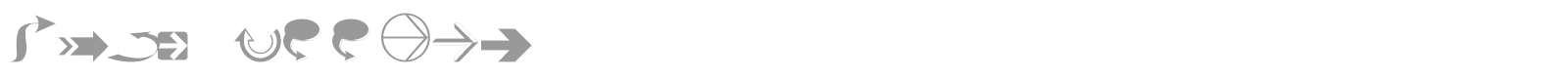 Idea Arrows font preview