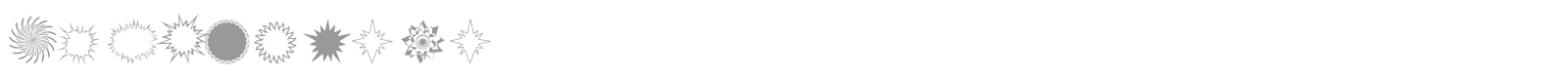 IdeaBursts font preview