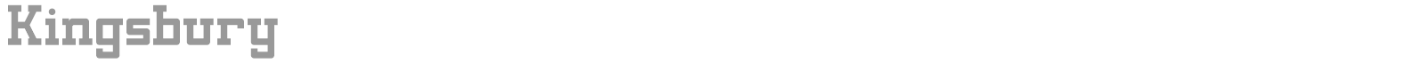 Kingsbury font preview