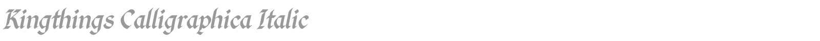 Kingthings Calligraphica Italic font preview