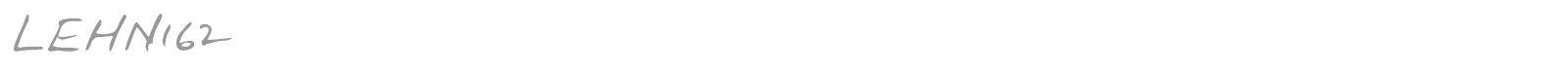 LEHN162 font preview