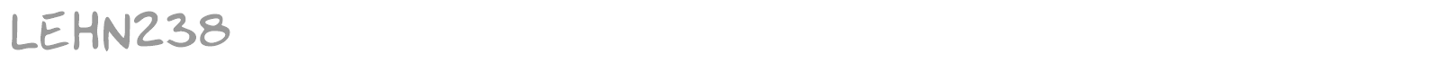 LEHN238 font preview