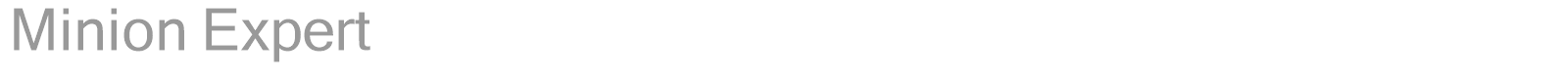 Minion font preview