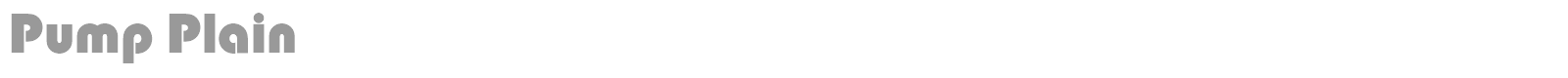 Pump font preview