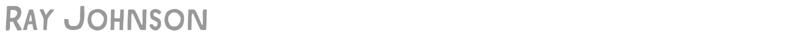 Ray Johnson font preview