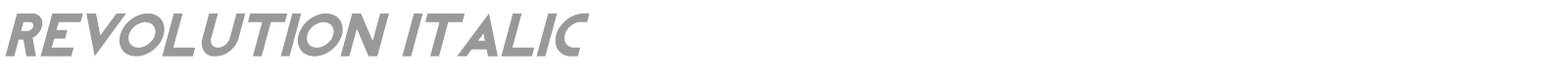 REVOLUTION Italic font preview