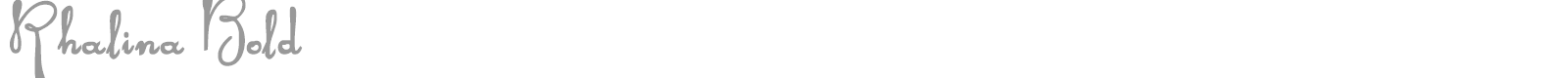 Rhalina Bold font preview