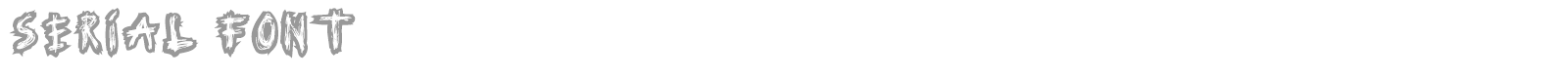 Serial Font font preview