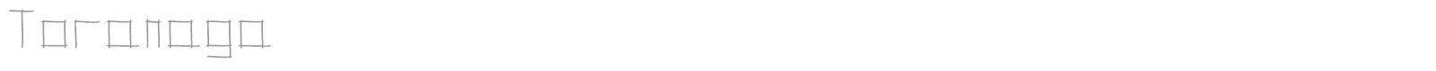 Toranaga font preview
